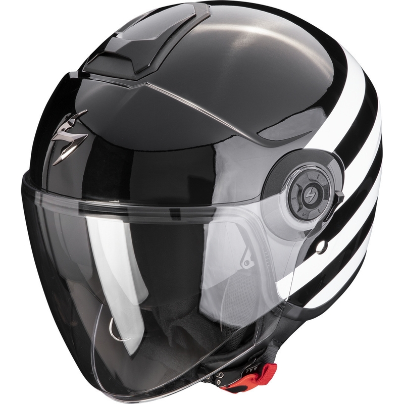 Otvorena kaciga Scorpion EXO-CITY II Bee crno-bijela rasprodaja