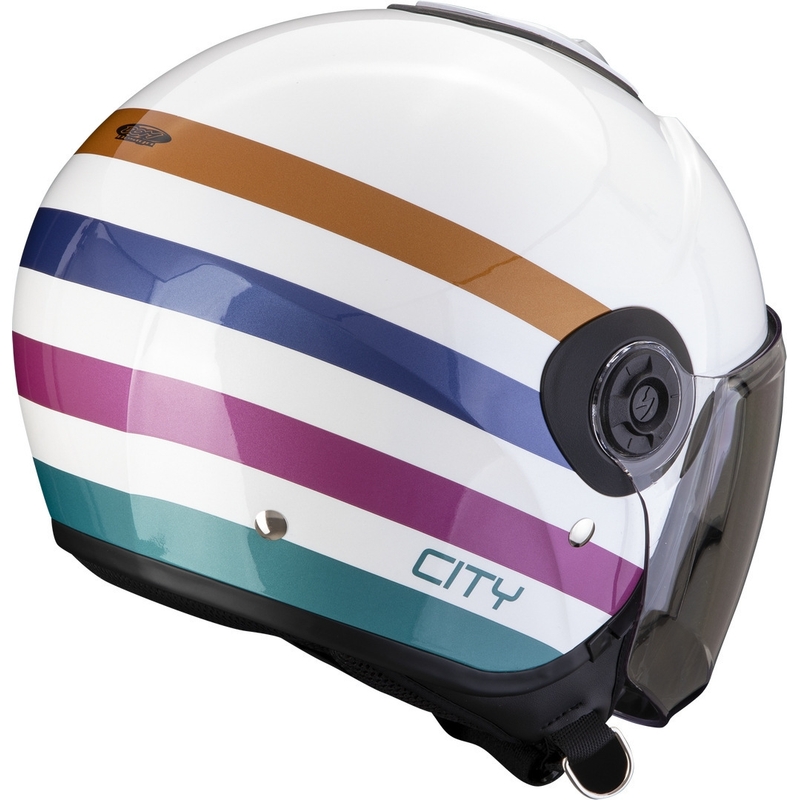 Otvorena kaciga Scorpion EXO-CITY II Bee bijelo-zeleno-zlatna