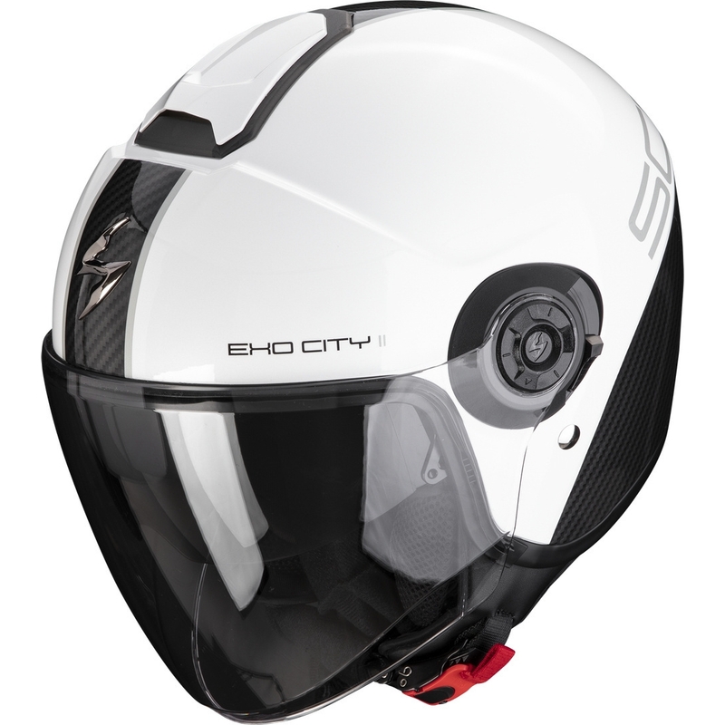 Otvorena kaciga Scorpion EXO-CITY II Carbo bijelo-crna
