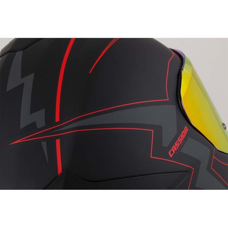 Integralna motociklistička kaciga Cassida Integral GT 2.1 Flash crno-crveno-siva
