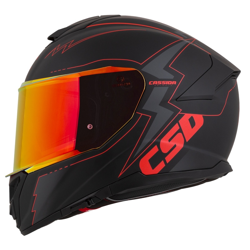 Integralna motociklistička kaciga Cassida Integral GT 2.1 Flash crno-crveno-siva