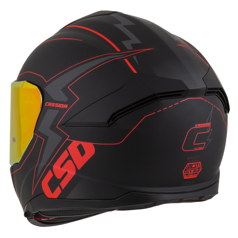 Integralna motociklistička kaciga Cassida Integral GT 2.1 Flash crno-crveno-siva