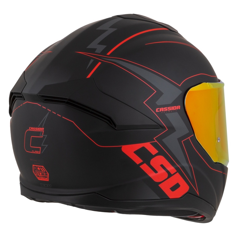 Integralna motociklistička kaciga Cassida Integral GT 2.1 Flash crno-crveno-siva