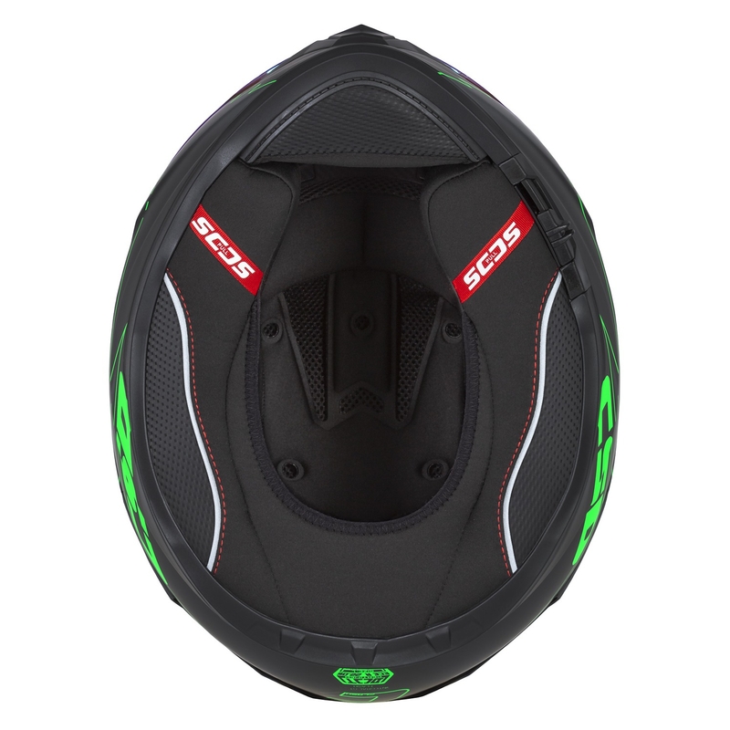 Integralna moto kaciga Cassida Integral GT 2.1 Flash crno-fluo zeleno-siva