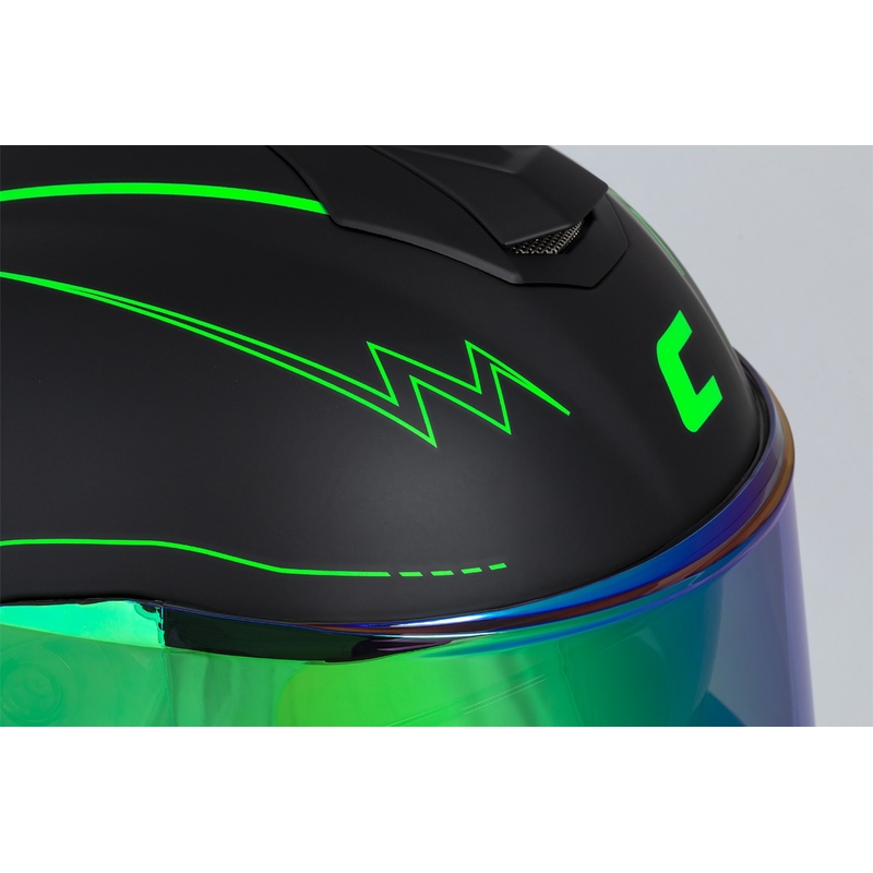 Integralna moto kaciga Cassida Integral GT 2.1 Flash crno-fluo zeleno-siva