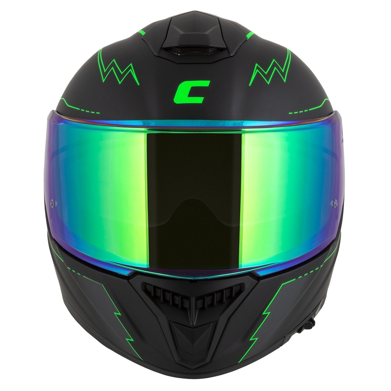 Integralna moto kaciga Cassida Integral GT 2.1 Flash crno-fluo zeleno-siva