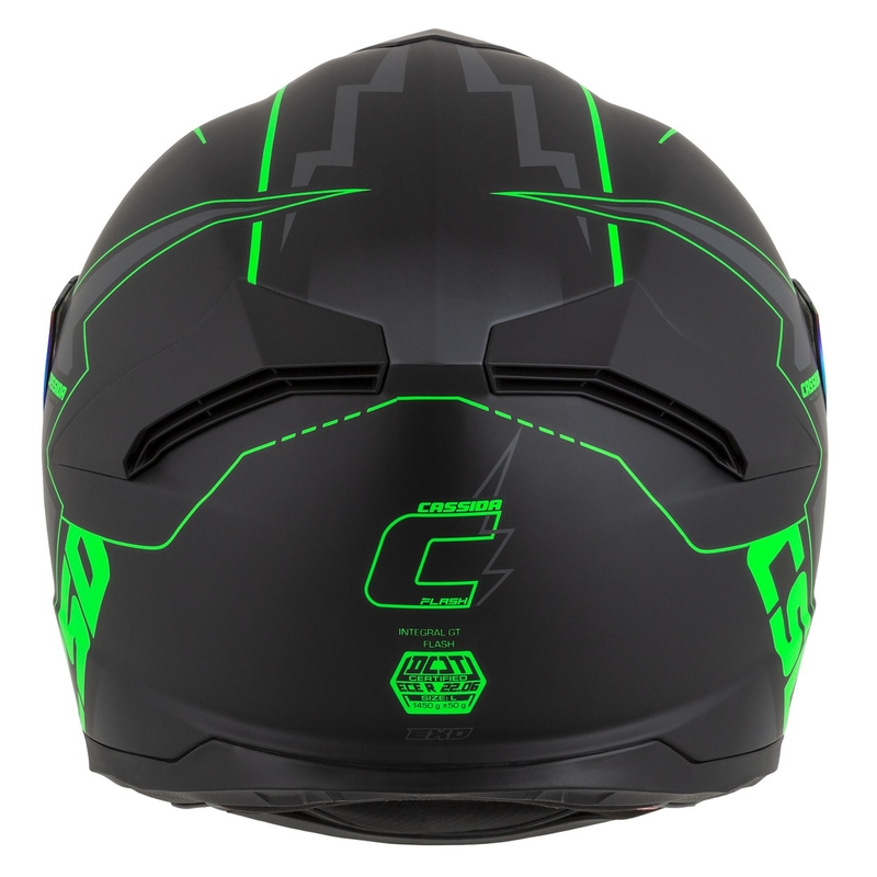 Integralna moto kaciga Cassida Integral GT 2.1 Flash crno-fluo zeleno-siva