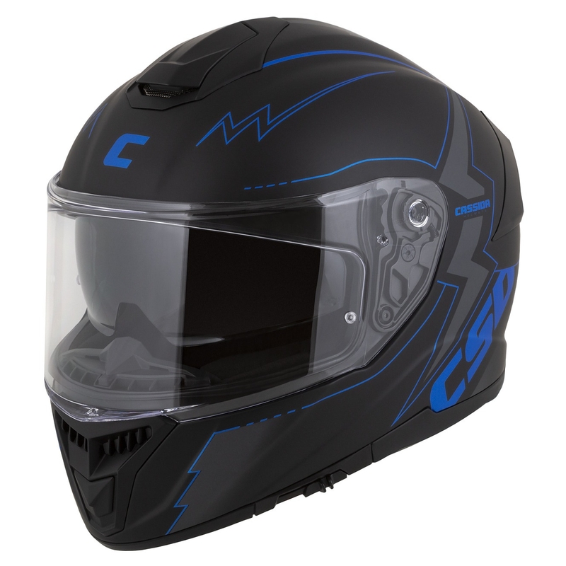 Integralna motociklistička kaciga Cassida Integral GT 2.1 Flash crno-plavo-siva