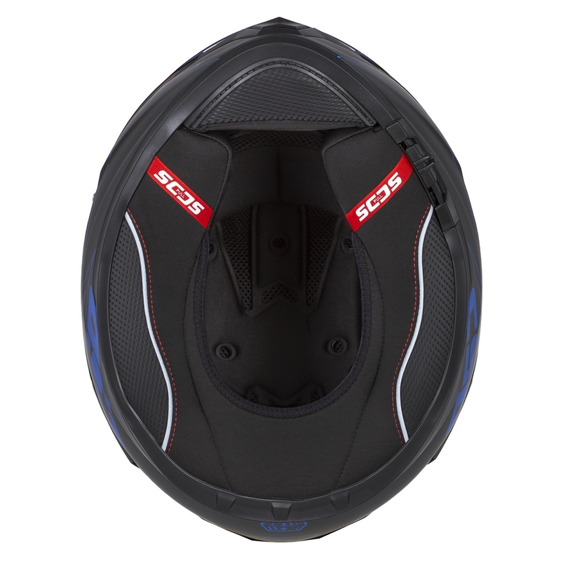 Integralna motociklistička kaciga Cassida Integral GT 2.1 Flash crno-plavo-siva