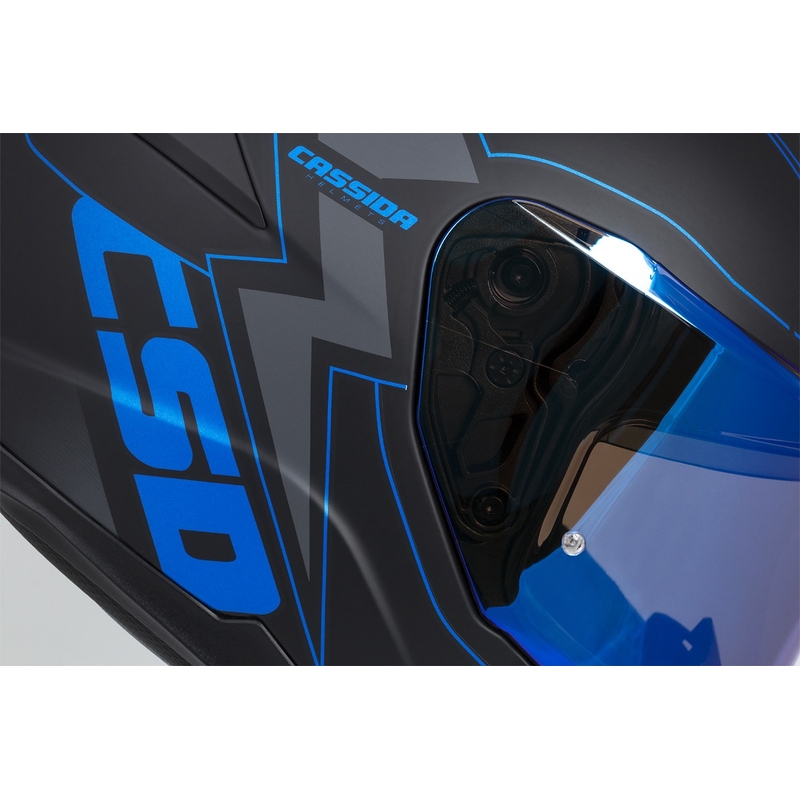 Integralna motociklistička kaciga Cassida Integral GT 2.1 Flash crno-plavo-siva