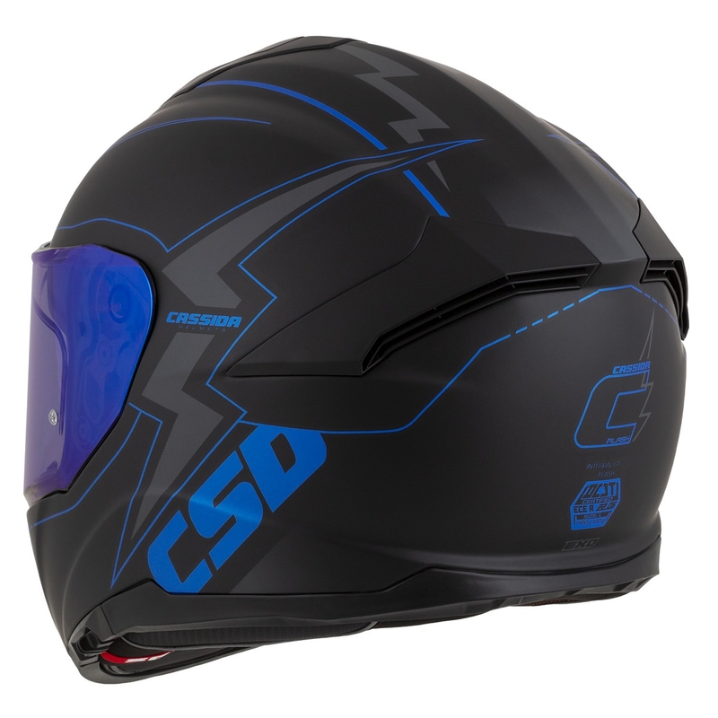 Integralna motociklistička kaciga Cassida Integral GT 2.1 Flash crno-plavo-siva