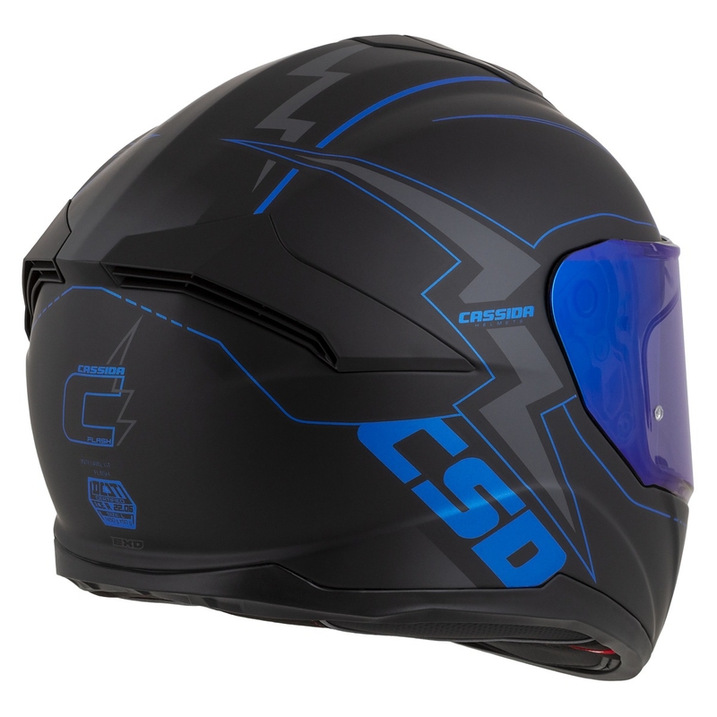 Integralna motociklistička kaciga Cassida Integral GT 2.1 Flash crno-plavo-siva