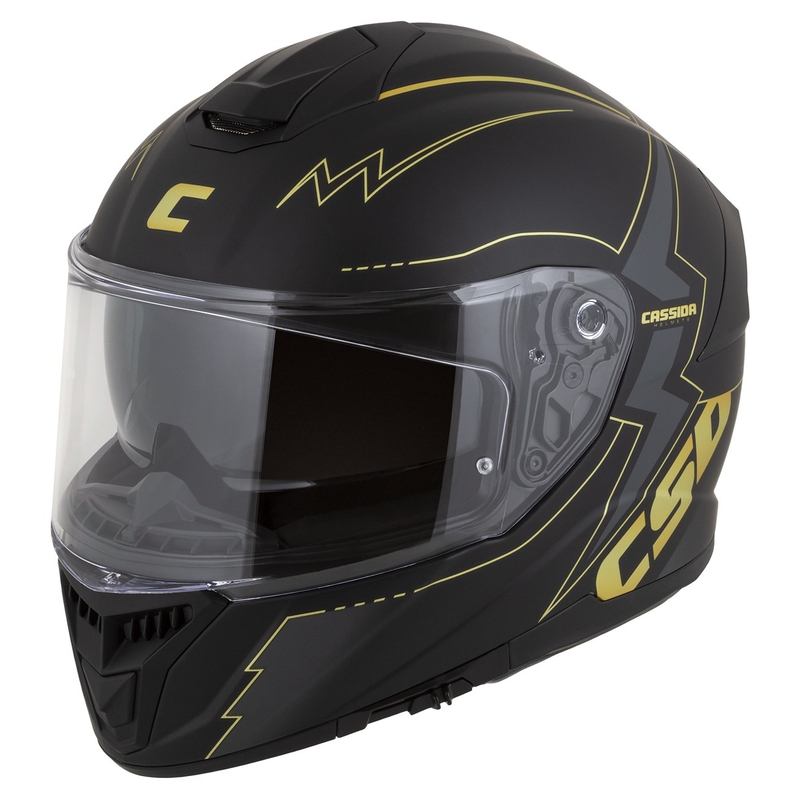 Integralna moto kaciga Cassida Integral GT 2.1 Flash crno-zlatno-siva