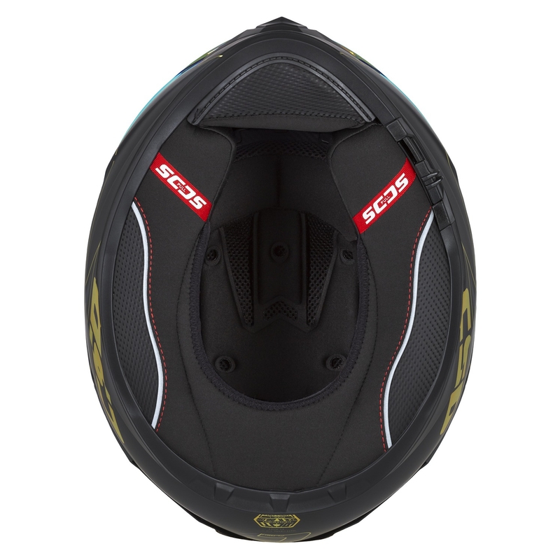 Integralna moto kaciga Cassida Integral GT 2.1 Flash crno-zlatno-siva