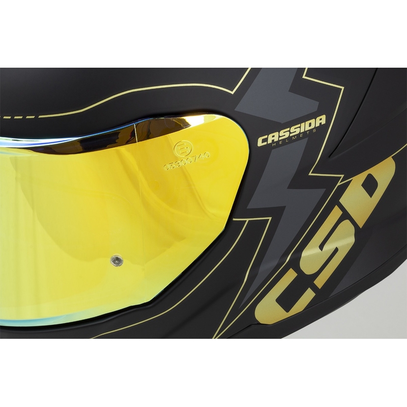 Integralna moto kaciga Cassida Integral GT 2.1 Flash crno-zlatno-siva