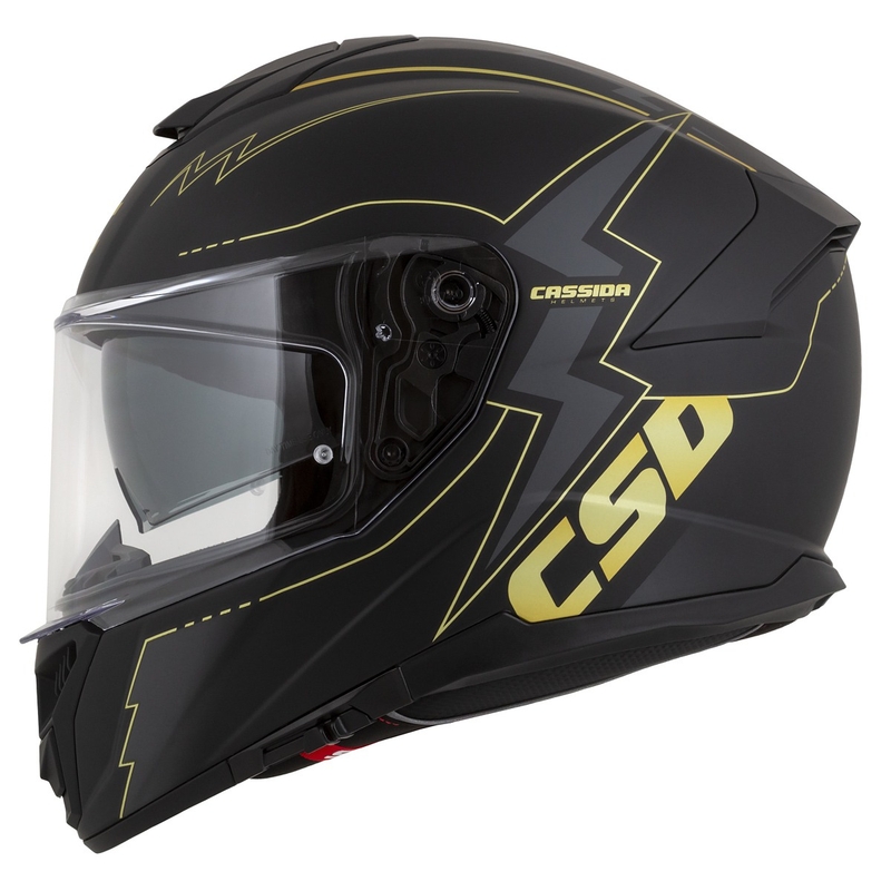 Integralna moto kaciga Cassida Integral GT 2.1 Flash crno-zlatno-siva