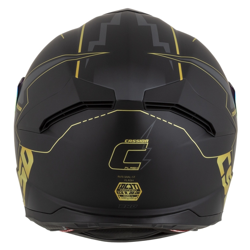 Integralna moto kaciga Cassida Integral GT 2.1 Flash crno-zlatno-siva