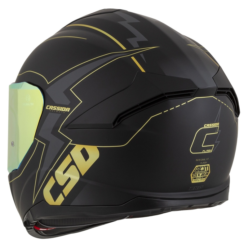 Integralna moto kaciga Cassida Integral GT 2.1 Flash crno-zlatno-siva