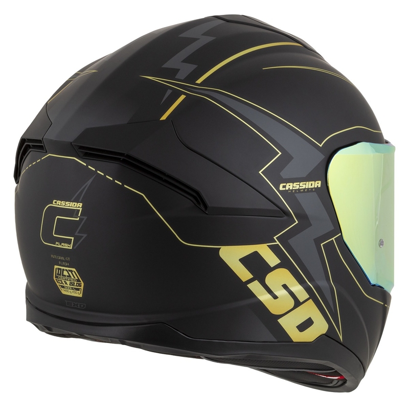 Integralna moto kaciga Cassida Integral GT 2.1 Flash crno-zlatno-siva
