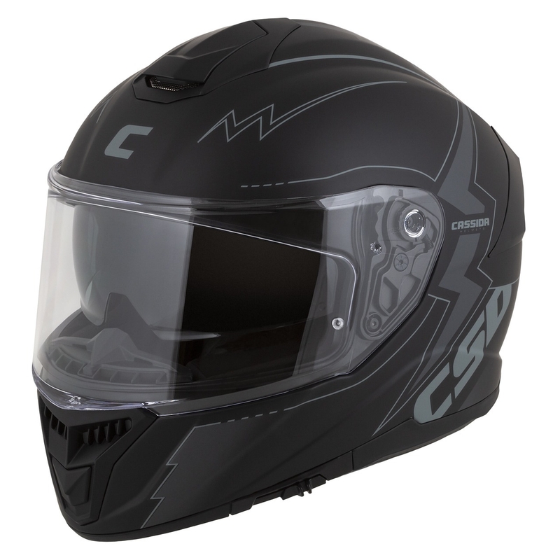 Integralna moto kaciga Cassida Integral GT 2.1 Flash crno-siva