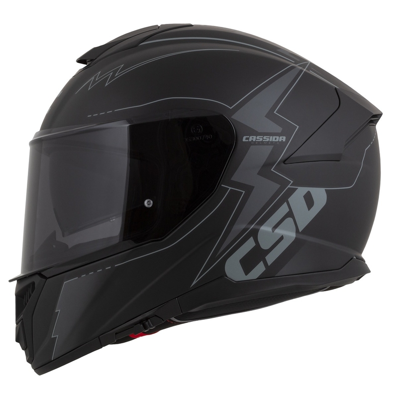Integralna moto kaciga Cassida Integral GT 2.1 Flash crno-siva