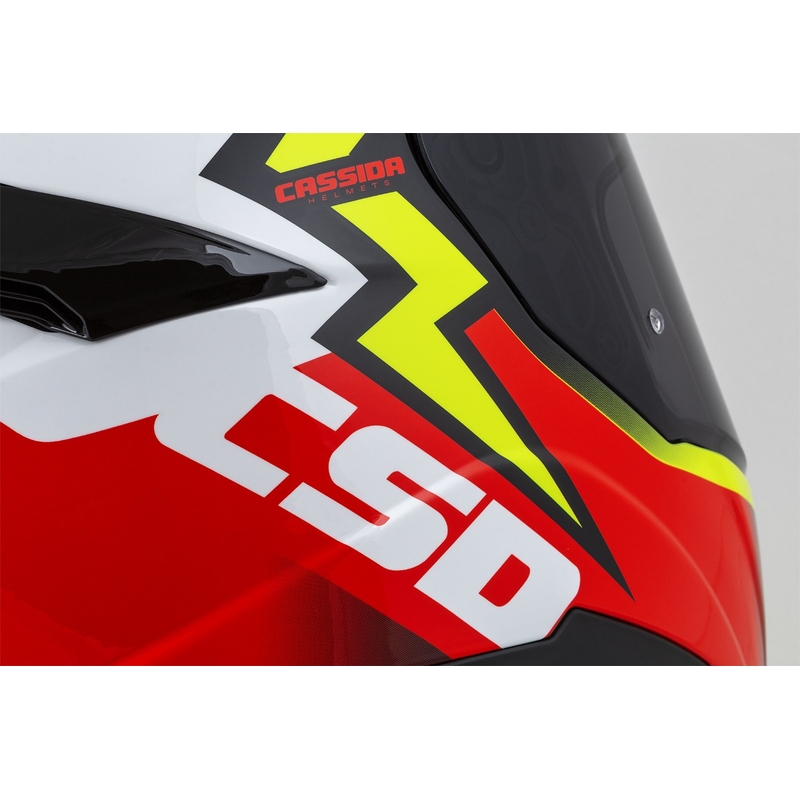 Integralna motociklistička kaciga Cassida Integral GT 2.1 Flash fluo žuto-crveno-crno-bijela