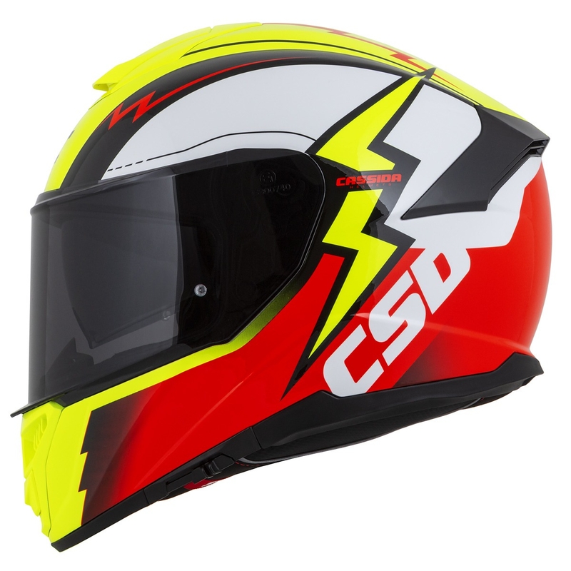 Integralna motociklistička kaciga Cassida Integral GT 2.1 Flash fluo žuto-crveno-crno-bijela