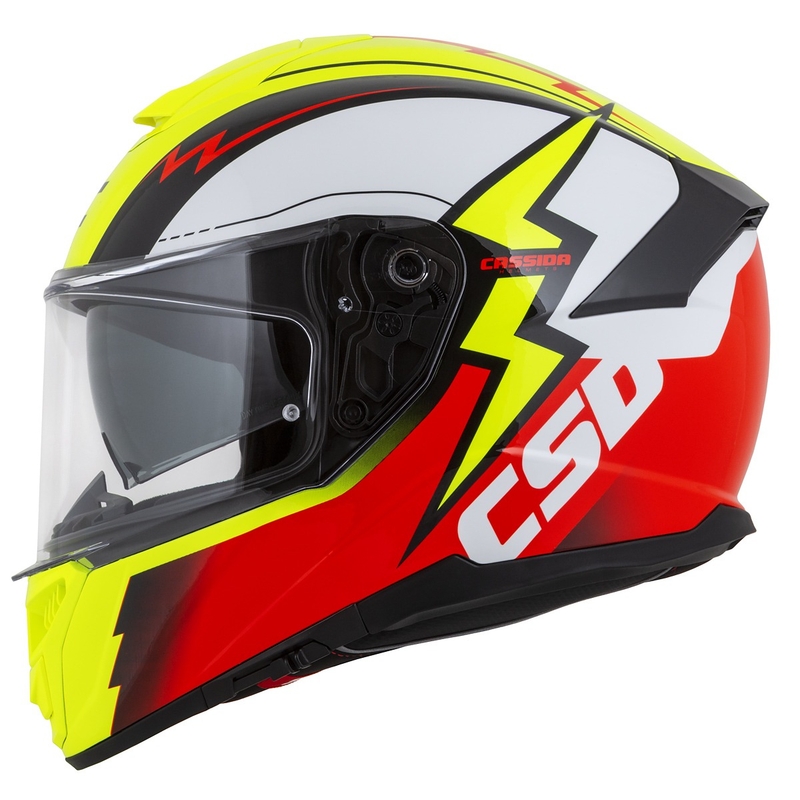 Integralna motociklistička kaciga Cassida Integral GT 2.1 Flash fluo žuto-crveno-crno-bijela