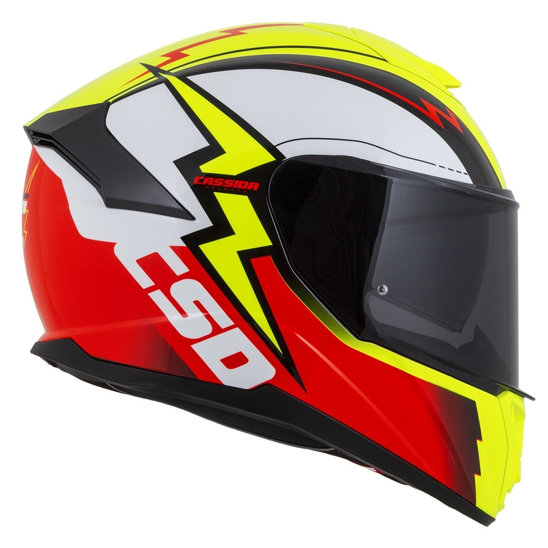 Integralna motociklistička kaciga Cassida Integral GT 2.1 Flash fluo žuto-crveno-crno-bijela