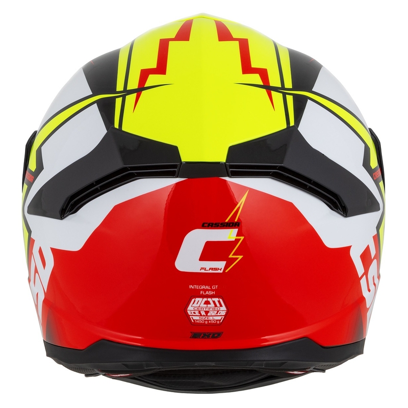 Integralna motociklistička kaciga Cassida Integral GT 2.1 Flash fluo žuto-crveno-crno-bijela