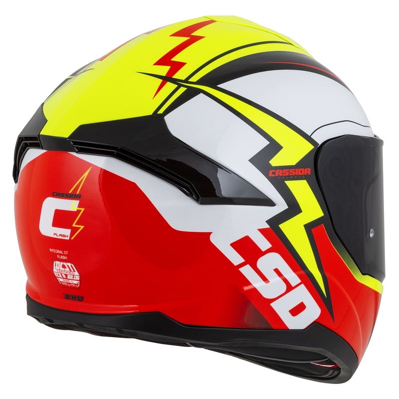 Integralna motociklistička kaciga Cassida Integral GT 2.1 Flash fluo žuto-crveno-crno-bijela