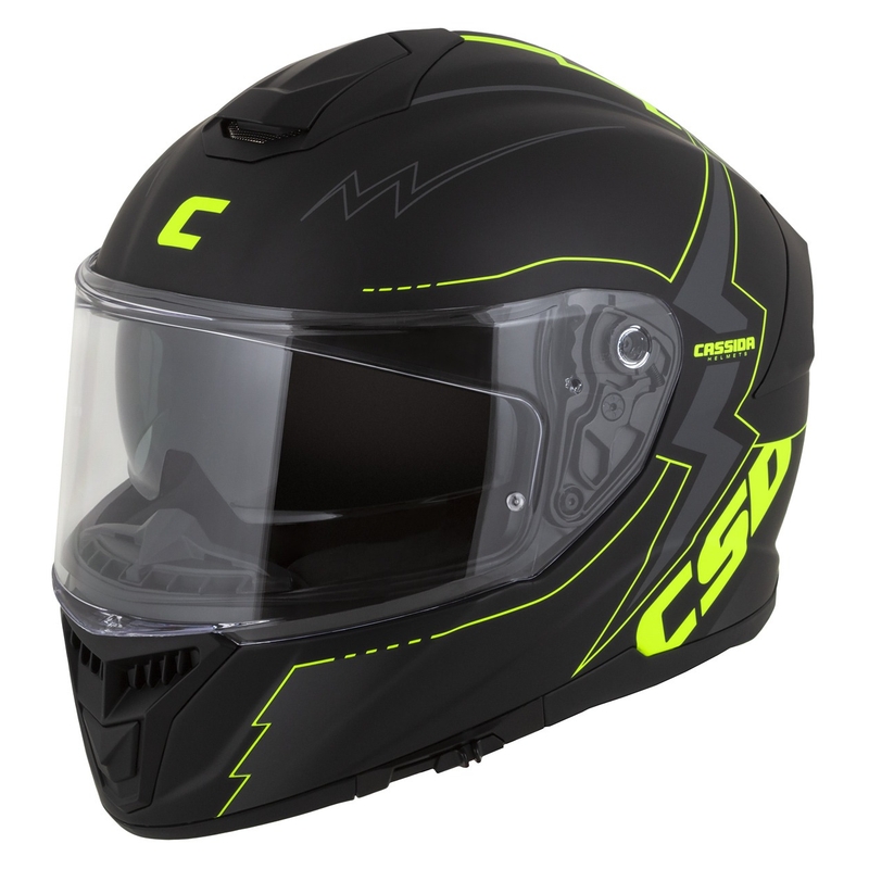 Integralna motociklistička kaciga Cassida Integral GT 2.1 Flash crno-fluo žuto-siva