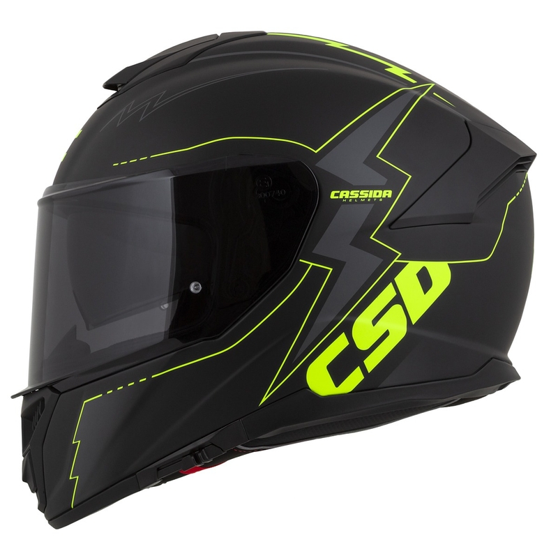 Integralna motociklistička kaciga Cassida Integral GT 2.1 Flash crno-fluo žuto-siva