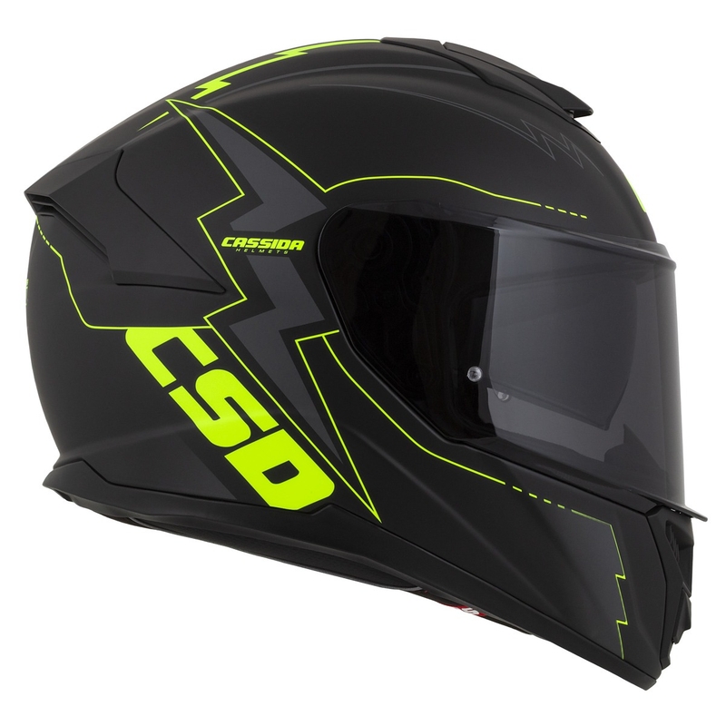 Integralna motociklistička kaciga Cassida Integral GT 2.1 Flash crno-fluo žuto-siva