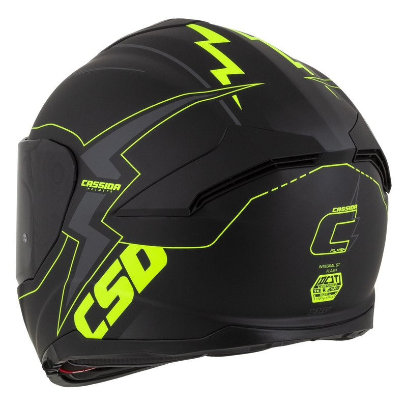 Integralna motociklistička kaciga Cassida Integral GT 2.1 Flash crno-fluo žuto-siva