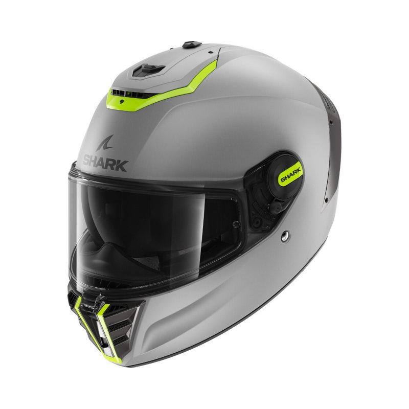 Integralna motociklistička kaciga SHARK SPARTAN RS Blank SP sivo-fluo žuta