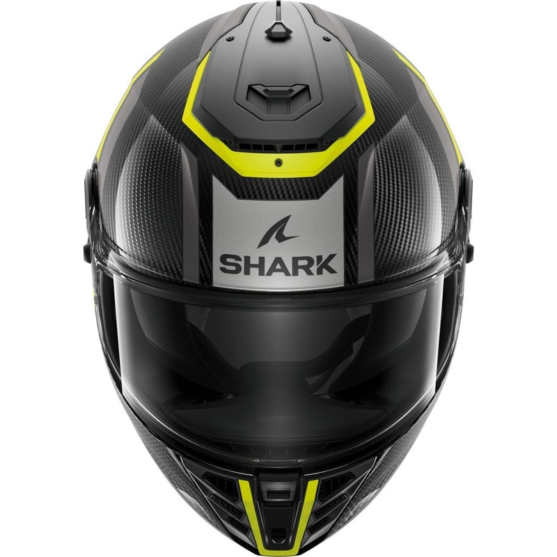 Integralna moto kaciga SHARK SPARTAN RS Carbon Shawn crna-siva-fluo žuta