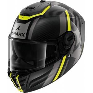 Integralna moto kaciga SHARK SPARTAN RS Carbon Shawn crna-siva-fluo žuta