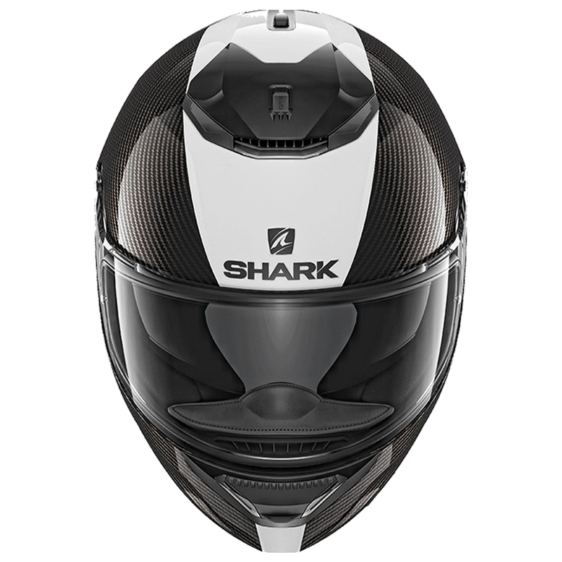 Integralna motociklistička kaciga SHARK Spartan Carbon Skin 1.2 crno-bijela