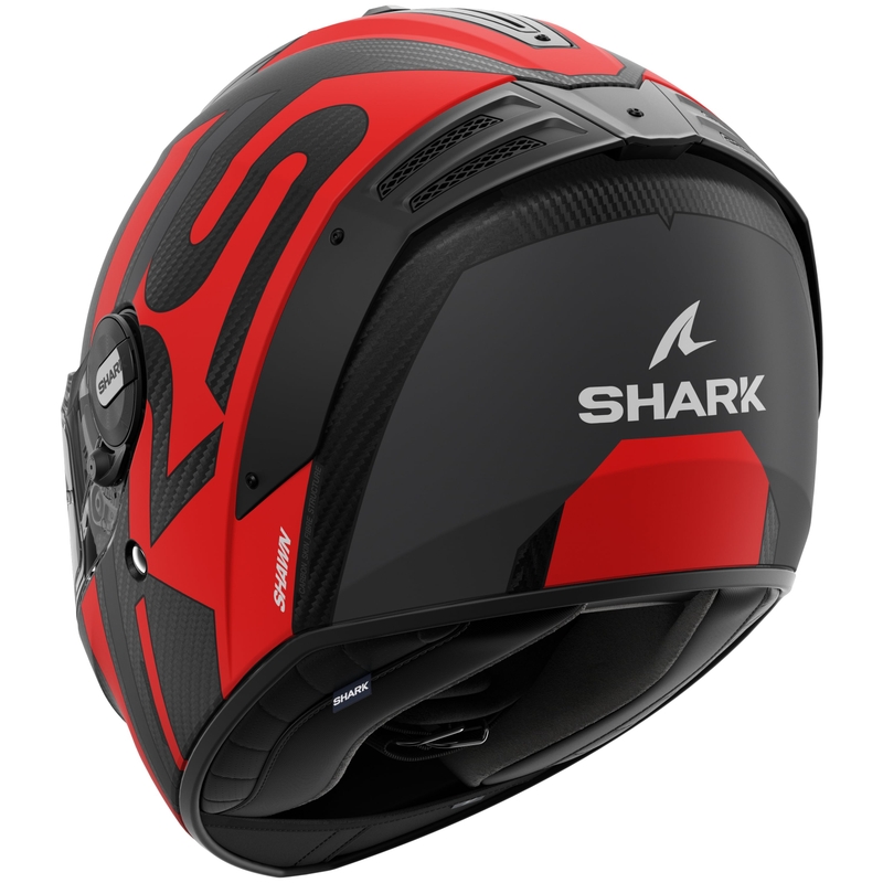 Integralna motoristička kaciga SHARK SPARTAN RS Carbon Shawn Mat crno-crvena