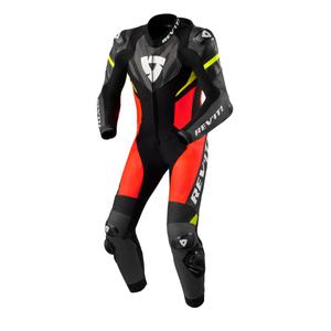 Jednodijelno motociklističko odijelo Revit Hyperspeed 2 crno-fluo crveno