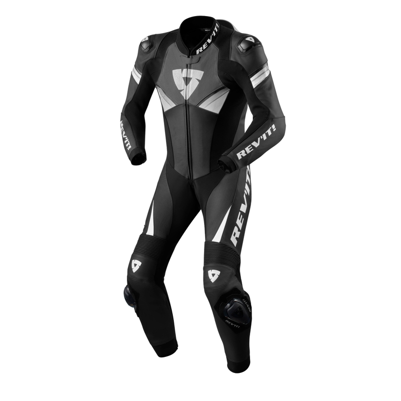 Revit Argon 2 jednodijelno moto odijelo crno-bijelo