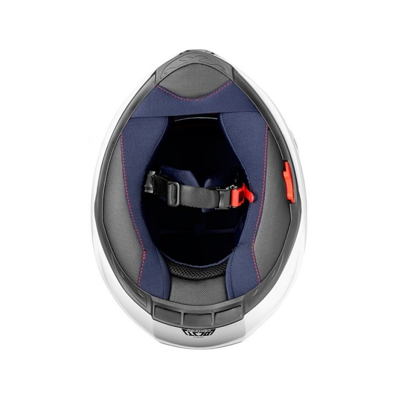 Motociklistička kaciga Cassida Apex Fusion crno-bijela-fluo crvena - II. kvaliteta