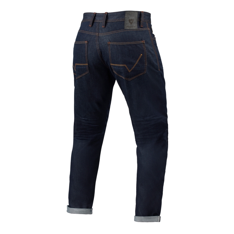 Produžene motociklističke traperice Revit Lewis Selvedge TF tamnoplave