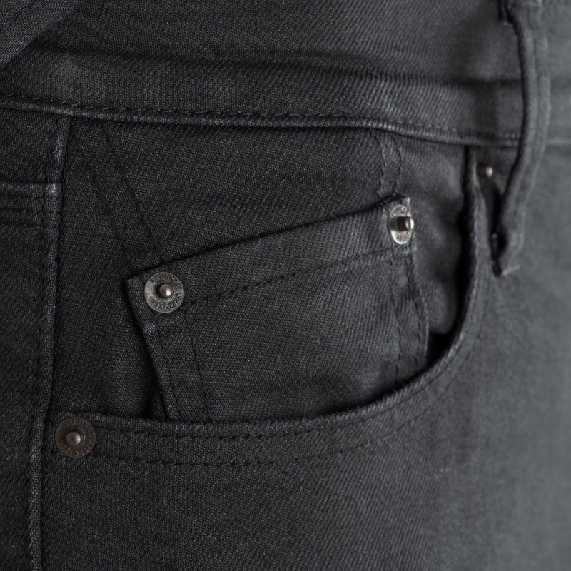 Motociklističke traperice Oxford Original Approved Jeans AA Slim fit crne