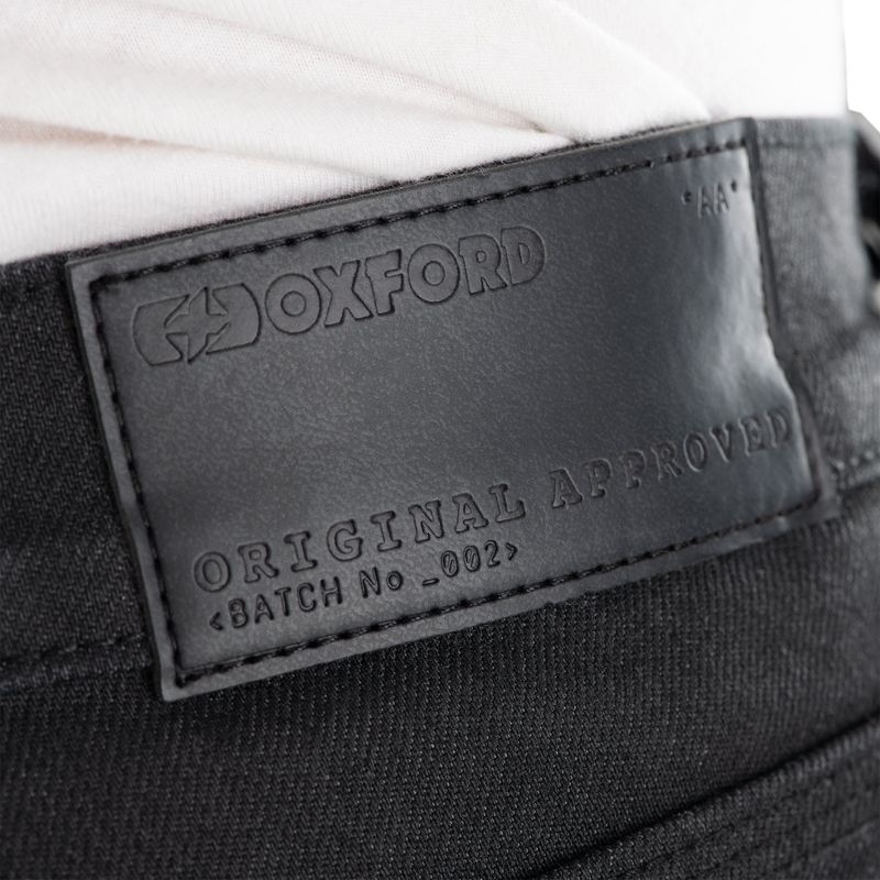 Motociklističke traperice Oxford Original Approved Jeans AA Slim fit crne