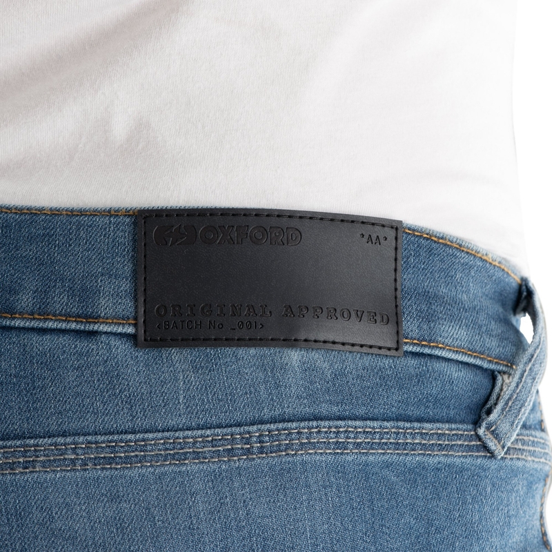 Motociklističke traperice Oxford Original Approved Jeans AA Slim kroja svijetloplave
