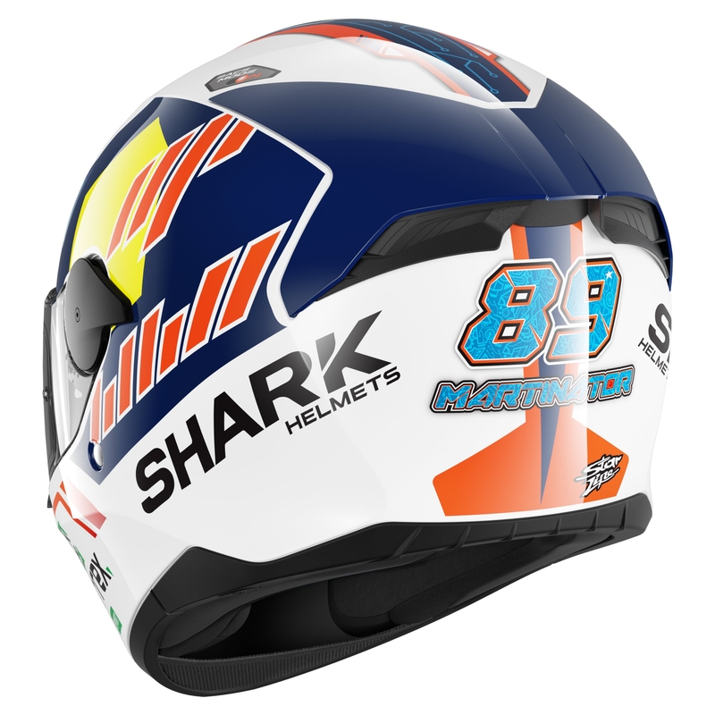 Integralna motociklistička kaciga SHARK D-SKWAL 2 replika Jorge Martin bijela-crvena-plava-žuta