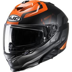 Integralna motociklistička kaciga HJC i71 Enta MC7SF crno-sivo-narančasta