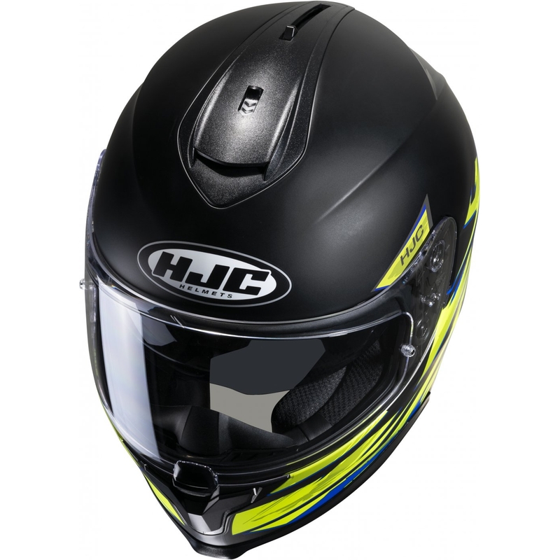 Integralna motociklistička kaciga HJC C70 Pentas MC3HSF crna-plava-fluo žuta